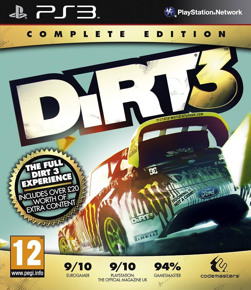 Dirt 3: Complete Edition [Playstation 3 PS3, Region Free